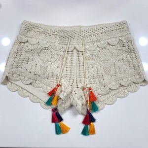 Surf Gypsy crochet shorts